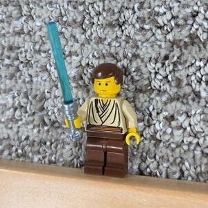 Lego Star Wars Minifigures Obi-Wan Kenobi 7203 sw0069 Padawan Braid *READ*